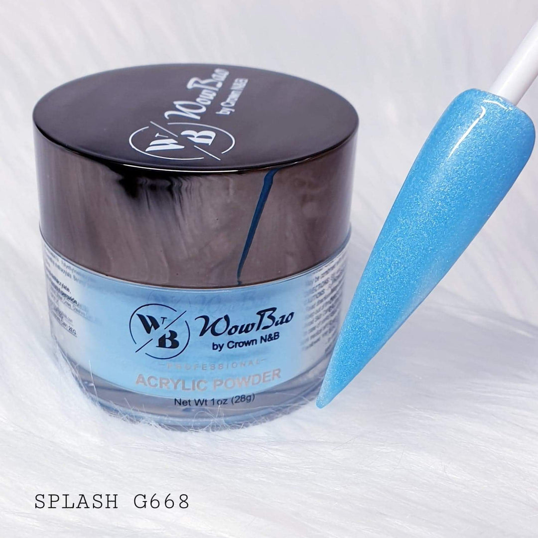 WowBao Nails 668 Splash 1oz/28g Wowbao Acrylic Powder
