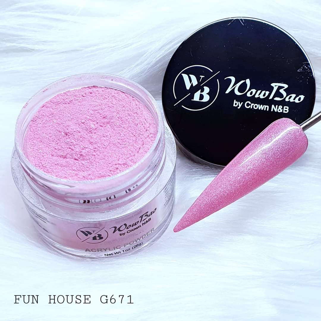 WowBao Nails 671 Fun House 1oz/28g Wowbao Acrylic Powder