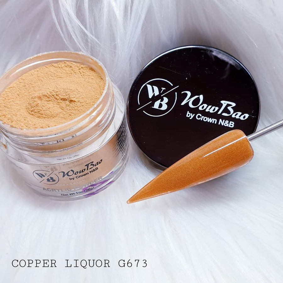 WowBao Nails 673 Copper Liquor 1oz/28g Wowbao Acrylic Powder