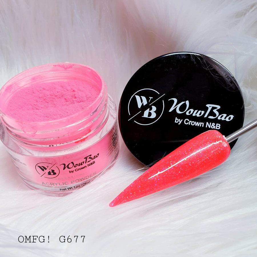 WowBao Nails 677 OMFG! 1oz/28g Wowbao Acrylic Powder