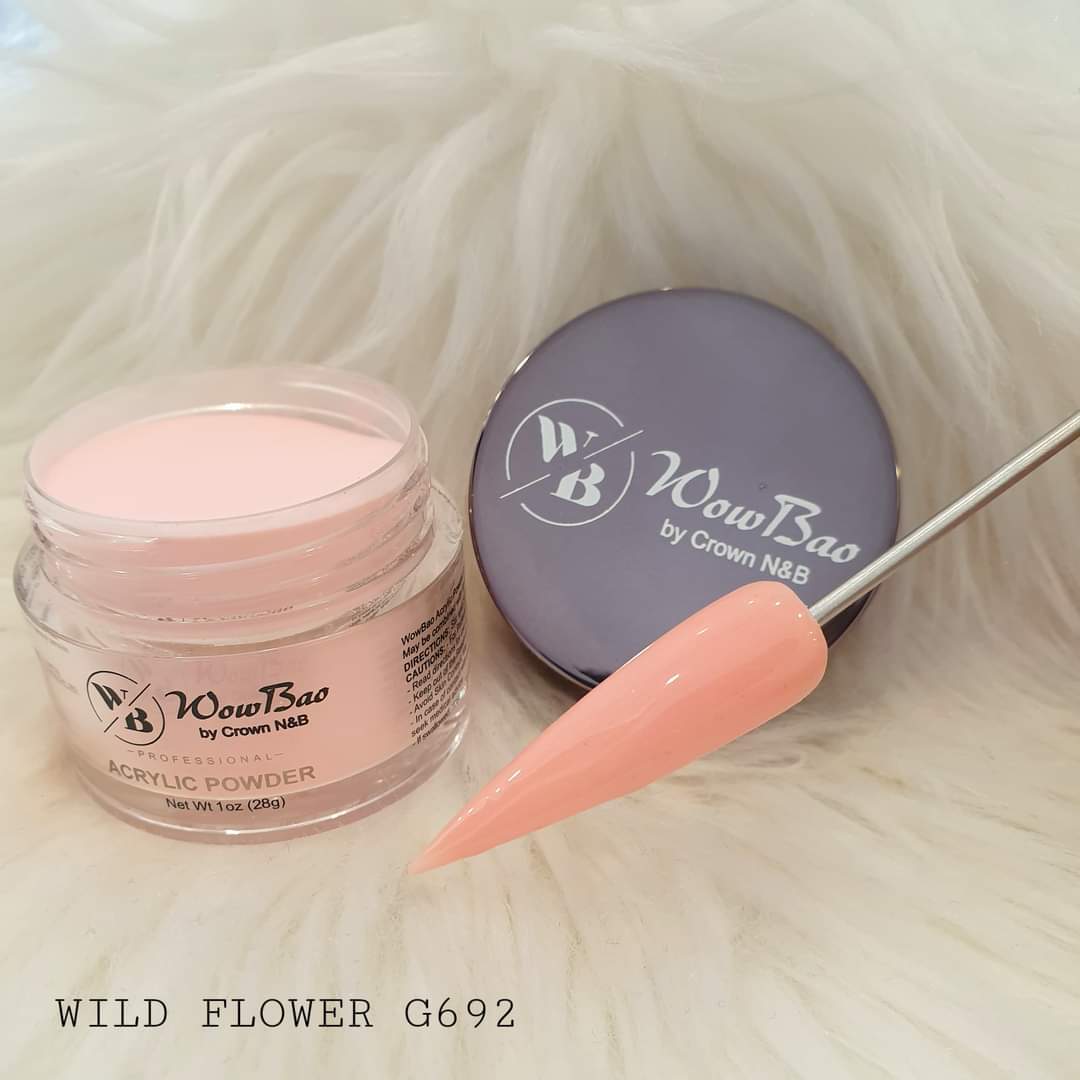 WowBao Nails 692 Wild Flower 1oz/28g Wowbao Acrylic Powder