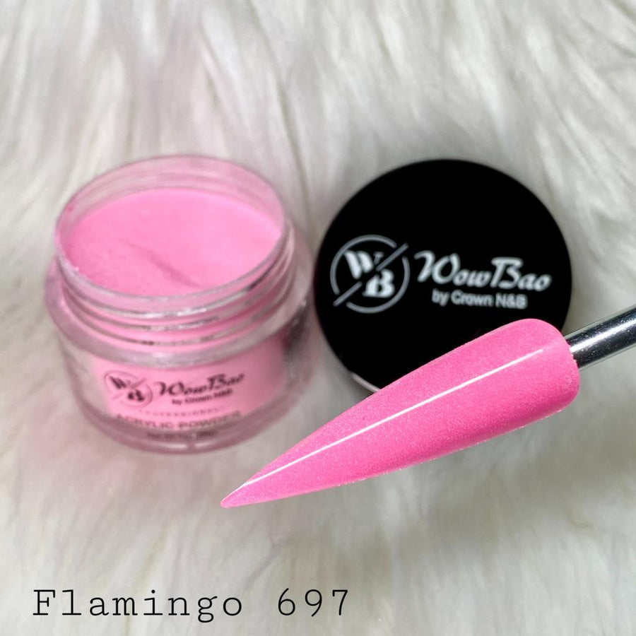 WowBao Nails 697 Flamingo 1oz/28g Wowbao Acrylic Powder