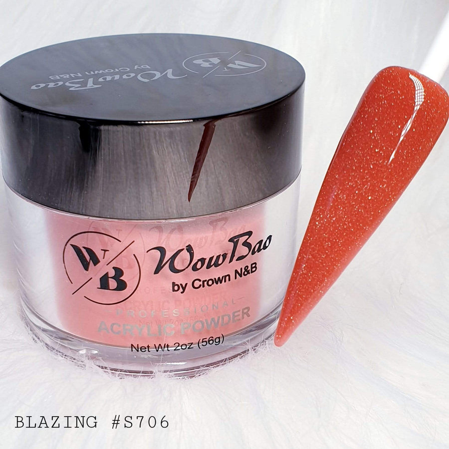 Wow Bao Nails 28g / 1oz 706 Blazing WowBao Acrylic Powder