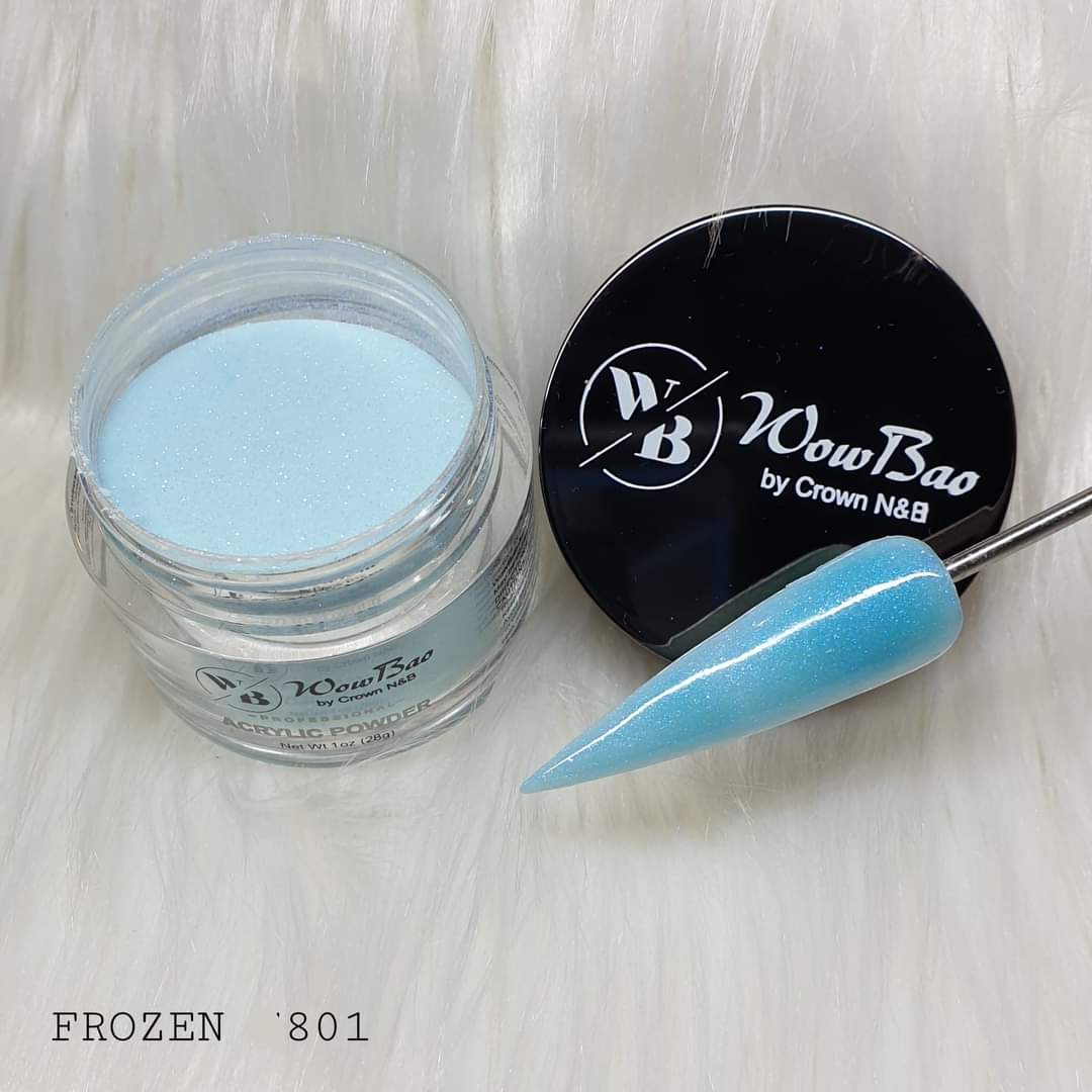 WowBao Nails 801 Frozen 1oz/28g Wowbao Acrylic Powder