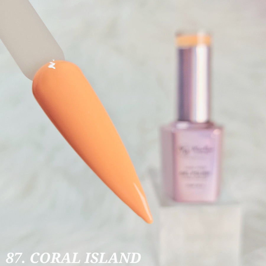 WowBao Nails 87 Coral Island , Hema-Free Gel Polish 15ml