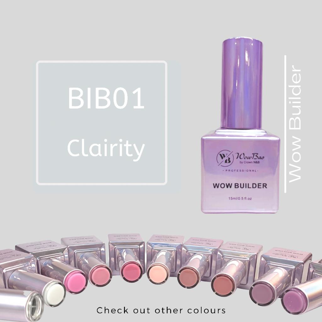 WowBao Nails BIB01 Clairity WOW brush on Builder in a bottle
