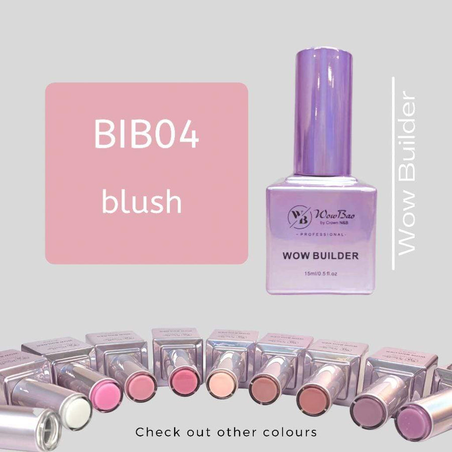 WowBao Nails BIB04 Blush WOW brush on Builder in a bottle