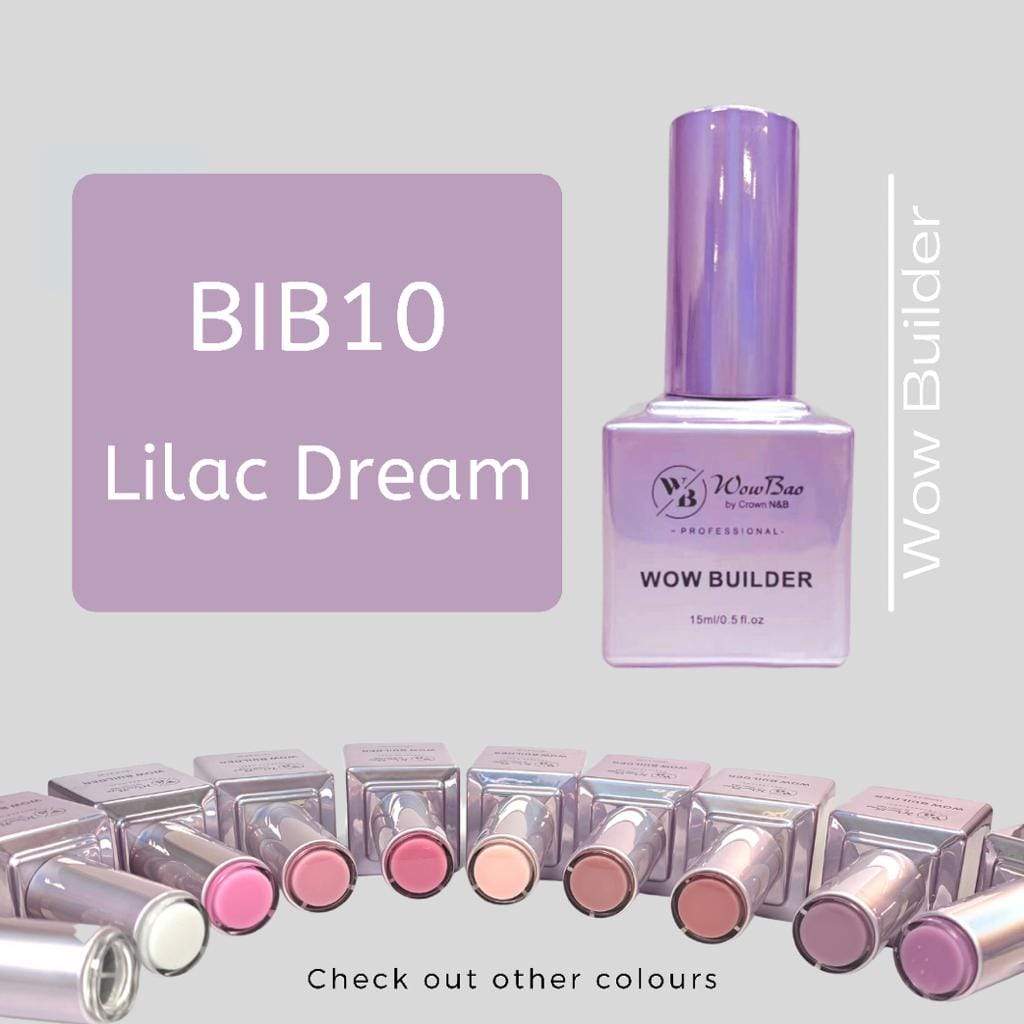 WowBao Nails BIB10 Lilac Dream WOW brush on Builder in a bottle