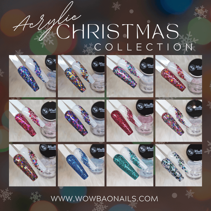 WowBao Nails Christmas acrylic collection set of 12