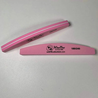 WowBao Nails Half moon nail Buffer 180/240