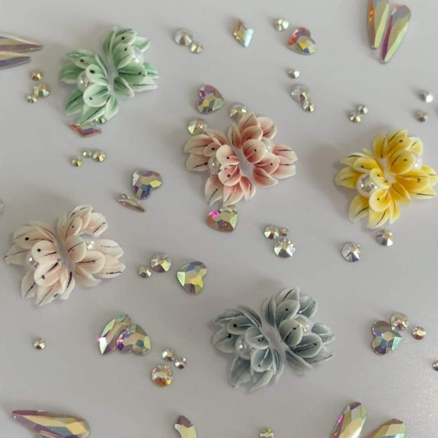 WowBao Nails Handmade Acrylic 3D Flower Style 4