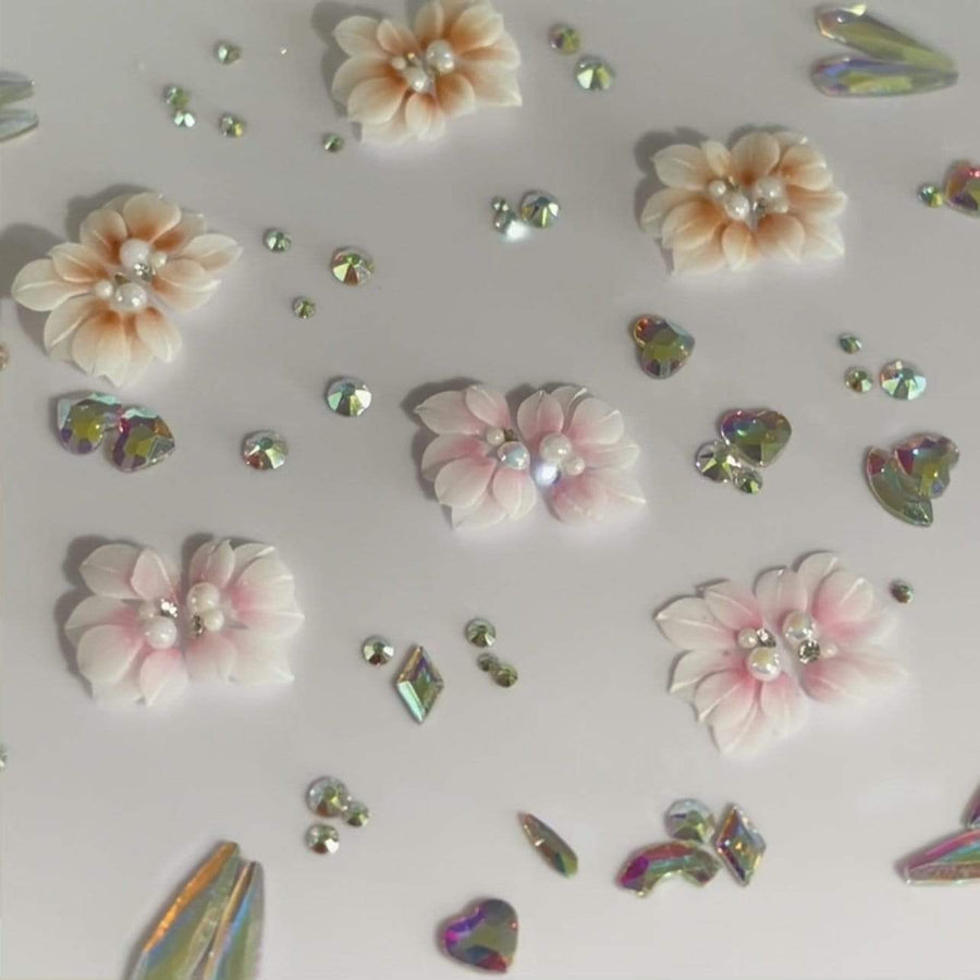 WowBao Nails Handmade Acrylic 3D Flower Style 7