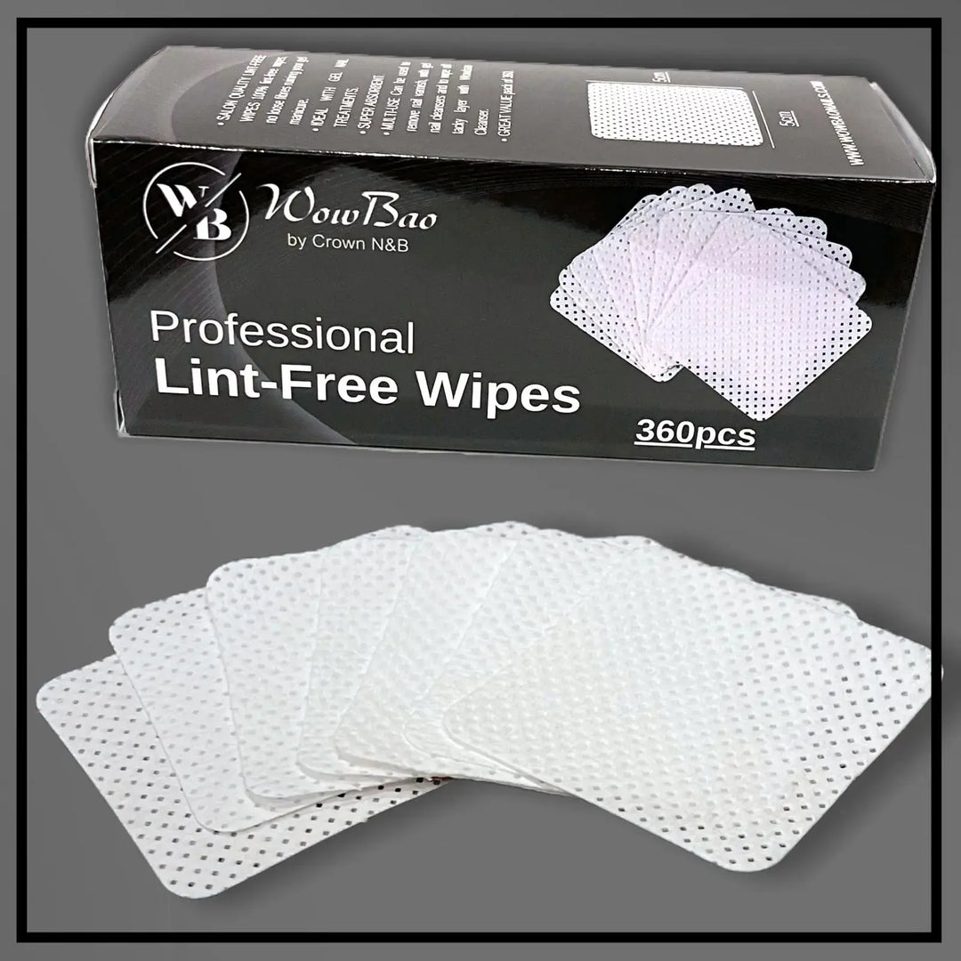 WowBao Nails Lint - Free Wipes 360pcs