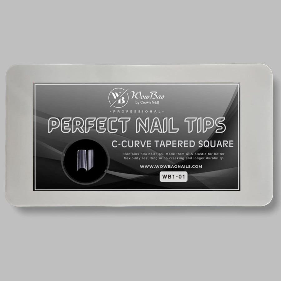 Wow Bao Nails New Perfect Nail Tips | Tapered Square (C-curve) WB1-01
