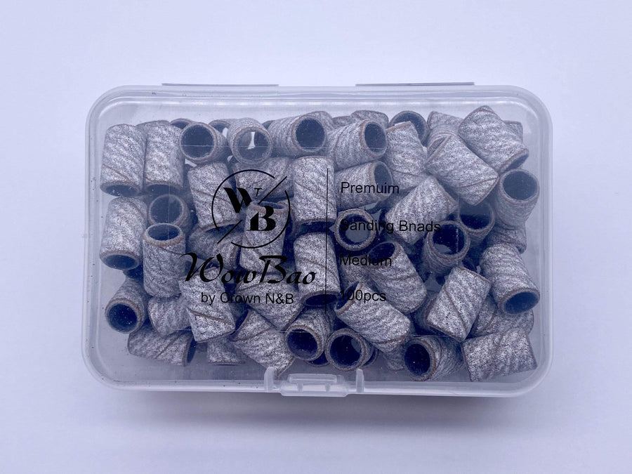 WowBao Nails Sanding Bands box of 100pcs