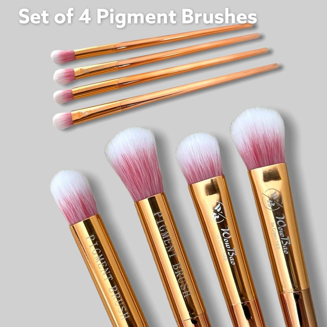 WowBao Nails Set of 4 Pigment Brushes
