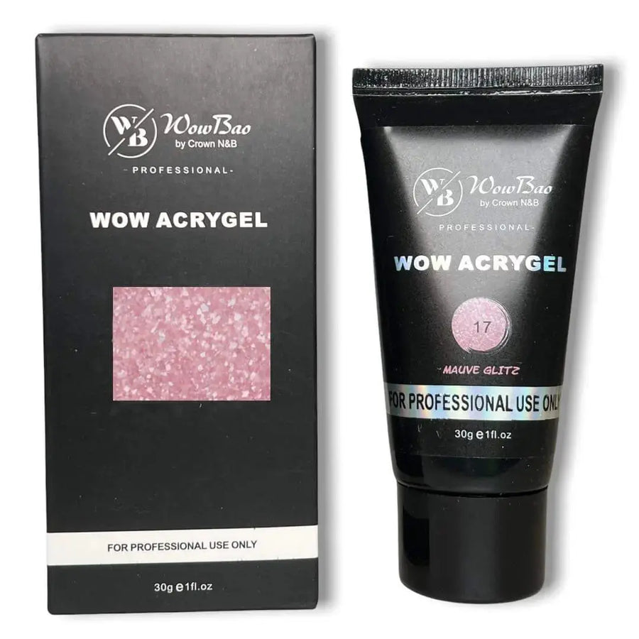WowBao Nails WOW ACRYGEL - Mauve Glitz 17