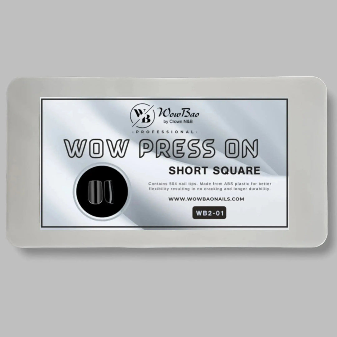 Wow Bao Nails Wow Press On Nail Tips | Short Square WB2-01